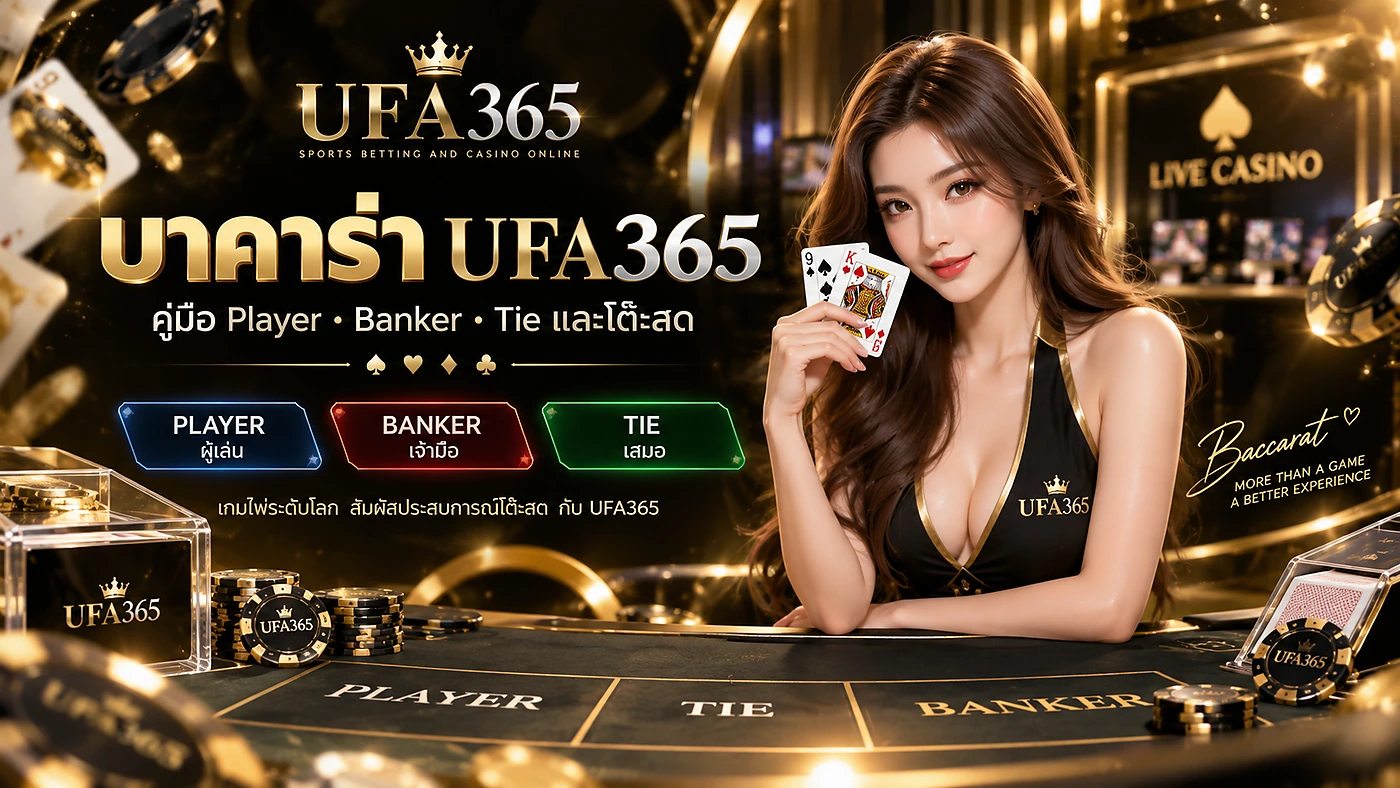 บาคาร่า UFA365 คู่มือ Player Banker Tie และโต๊ะบาคาร่าออนไลน์