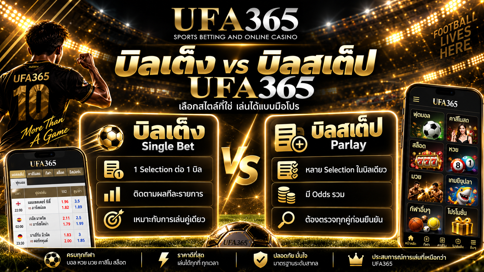 บิลสเต็ป UFA365 ต่างจากบิลเต็งอย่างไร