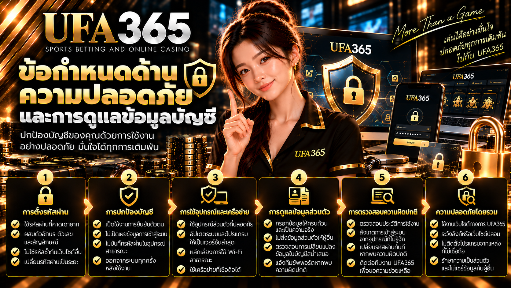 ข้อกำหนดด้านความปลอดภัย UFA365